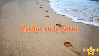 Huellas en la arena Reflexiones cristianas Videos de reflexiones [upl. by Hollander]