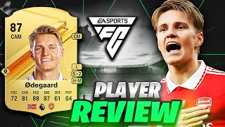 🔥 87 ODEGAARD IS A GREAT STARTER CMCAM 🔥 EA FC 24 PLAYER REVIEW  ULTIMATE TEAM [upl. by Ateuqram524]