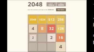 2048 highest score  80k full game 8192 tile  4096  2048  1024 so close [upl. by Anilat]