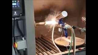 Combustion Powder Spray Gun  PPS PowderJet 85 Demonstration HD [upl. by Nazay]