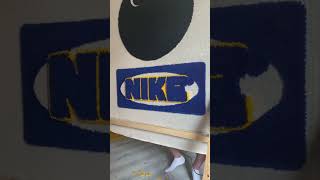 ASMR Nike x IKEA rug making process [upl. by Amlet]