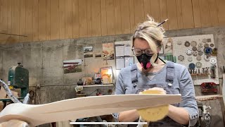 Sanding an airplane propeller [upl. by Rora]