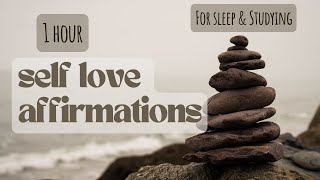 Daily Self Love Affirmations For Sleep amp Studying  Relaxing ASMR Manifestation [upl. by Anedal]