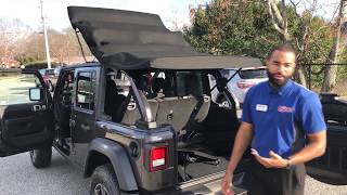 New 2018 Wrangler JL Soft Top Removal and Installation [upl. by Hi]