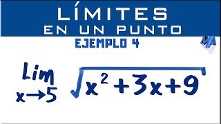 Limite de una función en un punto  Ejemplo 4 [upl. by Graner900]