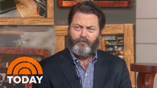 Nick Offerman My Woodworking Book Includes Jokes Style Tips  TODAY [upl. by Breen]