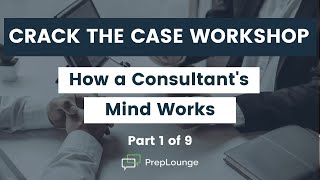 How to Solve a Case Workshop Part 1 of 9 — How a Consultants Mind Works [upl. by Enahpets754]