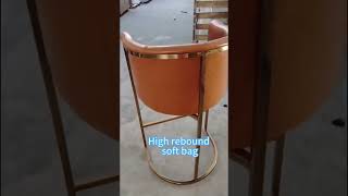 Custom Leather Upholstered Bar Stools BarFurniture BarStools furniturefactory home [upl. by Aehtorod]