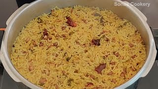 Easy Lunch Box Recipe  How To Make Tasty Cowpeas Rice [upl. by Bohs]