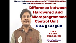 Difference between Hardwired and Microprogrammed Control Unit  Computer Organization  CA  CAO [upl. by Dewey]