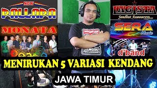 Menirukan Variasi 5 Tukang Kendang Jawa Timur [upl. by Nwahsaj]