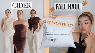 SHOP CIDER FALL HAUL  FIRST IMPRESSIONS Is it worth it [upl. by Harmaning]