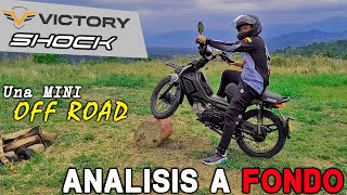 Una MOPED con ADN OFF ROAD  VICTORY SHOCK  una puesta muy interesante [upl. by Mika]