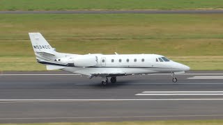 Cessna Citation XLS N534CC landing in PDX [upl. by Rosenstein]