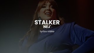 nej  stalker paroleslyrics [upl. by Atikal]