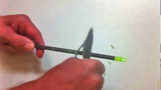 How To Fletch Arrows Easily using the NAP Quickfletch Arrow Vane System [upl. by Yrian]