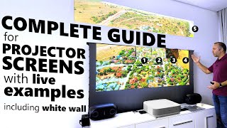 Ultimate Projector Screen Guide with Different Materials [upl. by Tera]