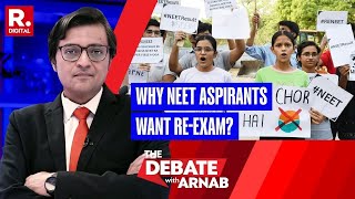 Arnab Talks To NEET Aspirants Over NTA Irregularities Paper Leak Grace Marks  Debate With Arnab [upl. by Paradies]