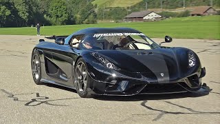 1500HP Koenigsegg Regera w Ghost Package going FULL THROTTLE BRUTAL Sounds [upl. by Lamberto]