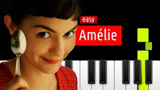 AMELIE Piano Tutorial 🎹 EASY [upl. by Llatsyrk]