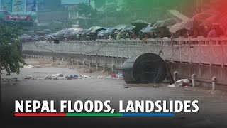 10 dead 7 missing in Nepal floods landslides  ABSCBN News [upl. by Yrellav]