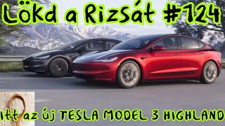 Lökd a Rizsát 124 TESLA Model 3 frissítés FSD Alpha 12 UAW sztrájk [upl. by Anehc]