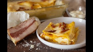 Lasagna alla carbonara tradizionale super cremosa [upl. by Urba]