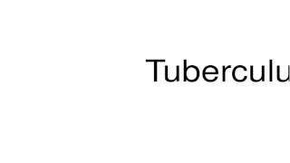 How to pronounce Tuberculum [upl. by Enelak31]