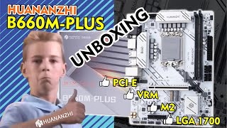 Unboxing Placa mãe Huananzhi B660MPlus LGA 1700 [upl. by Hnilym]