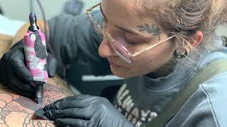 How to tattoo  Tattoo Artist  Black tattoo artist  Color Tattoo Artist [upl. by Erreip]