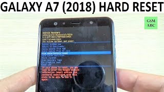 Samsung Galaxy A7 2018 HARD RESET [upl. by Eittod]