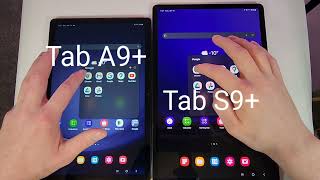 Samsung Tab A9 Vs Samsung Tab S9 Speed Test Comparison [upl. by Siuoleoj]