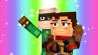 MMD Fishy Love Minecraft Story Mode [upl. by Leeth]