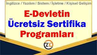 AÖF Edevletin Ücretsiz Sertifika Programları BTK Akademi  Kariyerini Planla [upl. by Ahsemal924]