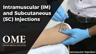 Intramuscular and Subcutaneous Injections  Clinical Skills [upl. by Kcira]