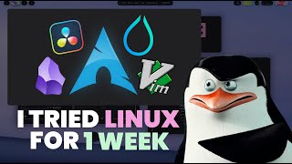 I tried Linux for a week it was terrible but amazing [upl. by Anavahs]