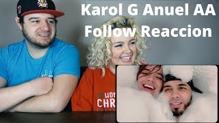 Karol G Anuel AA  Follow  COUPLE REACTION VIDEO [upl. by Brynne]