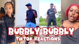 BUBBLY 🥵BUBBLY SONG  TIKTOK CHALLENGE 2 REACTIONS  COMPILATION [upl. by Eneg]