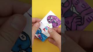 IS GRIMACE EVIL GRIMACE SHAKE MEME X RAINBOW FRIENDS BLUE Pull Tab Origami [upl. by Sion648]