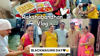 Hamara anokha Raksha Bandhan vlog ❤️happy raksha bandhan 🙏🥰 pocket blank day🖤☹️ [upl. by Noyk]