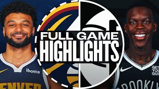 NUGGETS at NETS  FULL GAME HIGHLIGHTS  October 29 2024 [upl. by Arhaz]