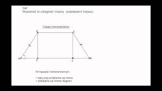 Trapez własności trapezu [upl. by Hoashis904]