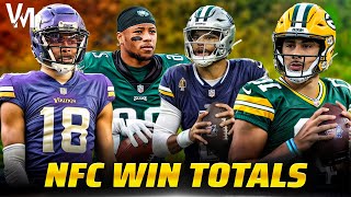 NFL Win Totals Revealed For NFC  Veterans Minimum [upl. by Carson]