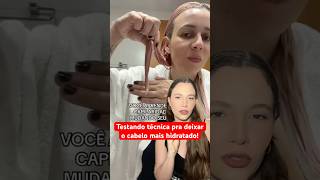 🔥testando a técnica viral CAPILARIDADE para ajudar no frizz hidratação capilar hidrataçãocapilar [upl. by Sokim603]