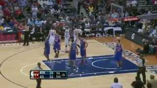 Knicks vs Hawks Highlights 3312012  Jeremy Lin injured [upl. by Nella]