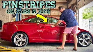 Were Putting PINSTRIPES on CARS in 2021  Is Your Car Worthy of Having Pinstripes  DIY Tutorial [upl. by Azalea]