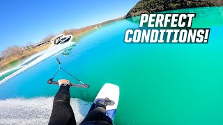 WAKEBOARDING IN PERFECT CONDITIONS [upl. by Olaf]