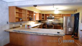 Kitchen Cabinet Refacing  Time Lapse of Kitchen Cabinet Refacing Project [upl. by Mable344]