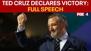 Ted Cruz declares victory FULL SPEECH [upl. by Anelys]