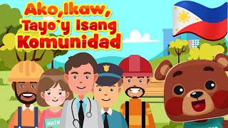 Ako Ikaw Tayoy Isang Komunidad Nursery Rhyme  Rollover the Ocean in Filipino Awiting Pambata [upl. by Aneeram]